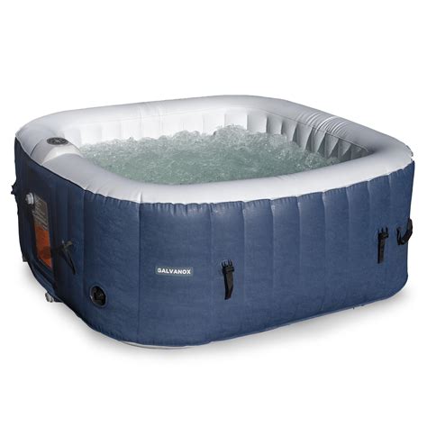 inflatable hot tub   person blow  portable spa  built  heater  air bubble jets