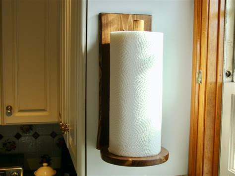 wood paper towel holder wall mount vertical etsy oesterreich