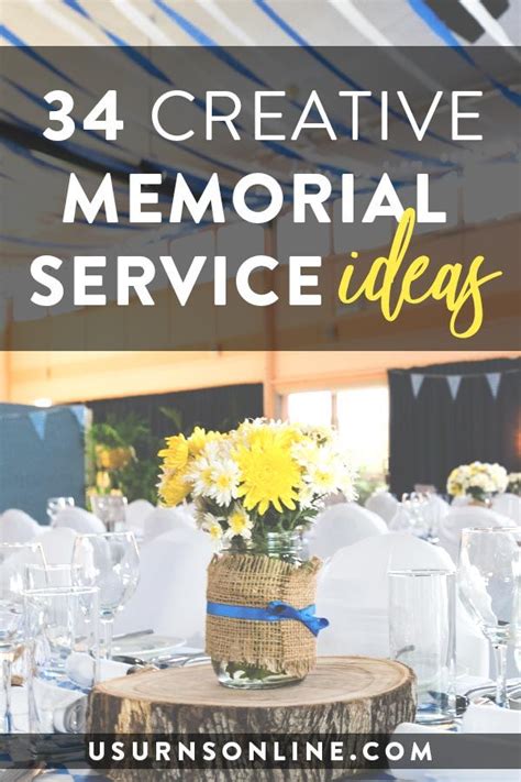 creative memorial service ideas urns memorial service funeral