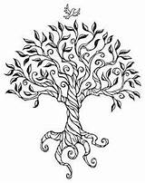 Lebensbaum Keltischer sketch template