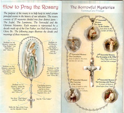 white rosary prayer instruction card set   discount catholic