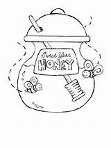 Honey Coloring Years Year Eve Jar Sweet Party Pages Designlooter sketch template