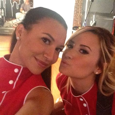 naya rivera i made out with demi lovato before filming glee video