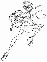 Winx Club Pages Coloring Roxy Printable Kids sketch template
