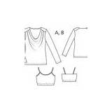 Burdastyle Patterns Rating Cowl Neck sketch template