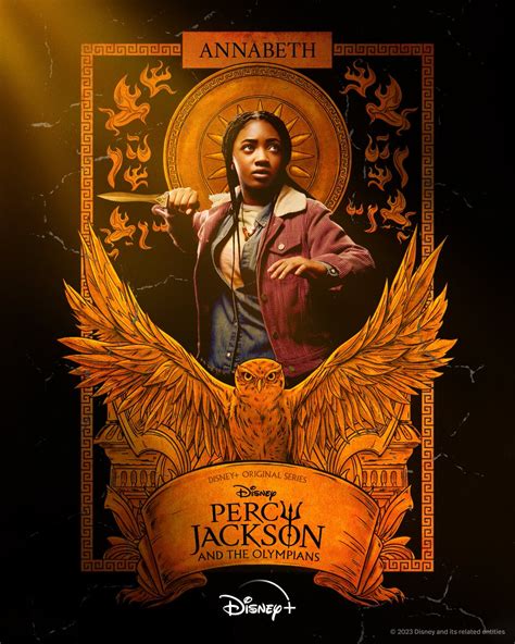 percy jackson   olympians  main character posters  disney series unveiled