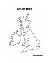 Map Isles British Coloring Globe Pages Colormegood sketch template