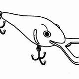 Fishing Coloring Pages Lure Opener Bottle Lures Fly sketch template