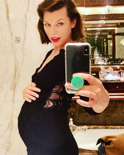 milla jovovich from pregnant stars over 40 e news