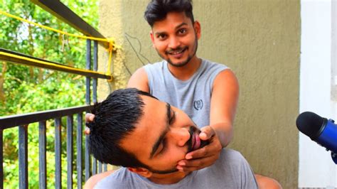 neckcrackindia asmr relaxing head massage with neck