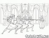 Colorkid Coloring Girls Musketeers sketch template