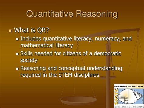 quantitative reasoning powerpoint