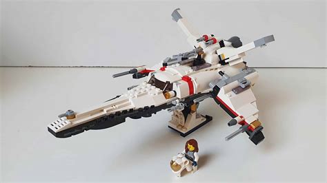 starfighter spaceship alternative build  lego instructions