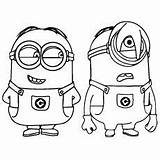 Minion Despicable sketch template