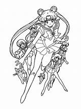 Sailor Moon Coloring Pages Tattoo Outline Choose Board Printable Adult sketch template