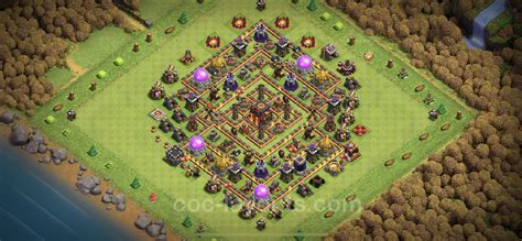 Best Anti 3 Stars Base Th10 With Link Hybrid Town Hall Level 10 Base