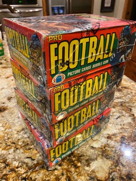 fs  topps football boxes bbce wrapped  collectors universe
