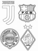 Juventus Barcelona Malvorlagen Bayern Turin Dynamo Uefa sketch template