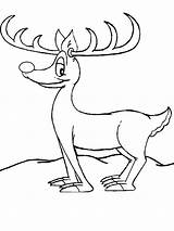 Reindeer Coloring Pages Santa Kids Funny Printable Color Head Christmas Tree Family Book Print Getdrawings 2010 Getcolorings Pencils11 Comments Bookmark sketch template