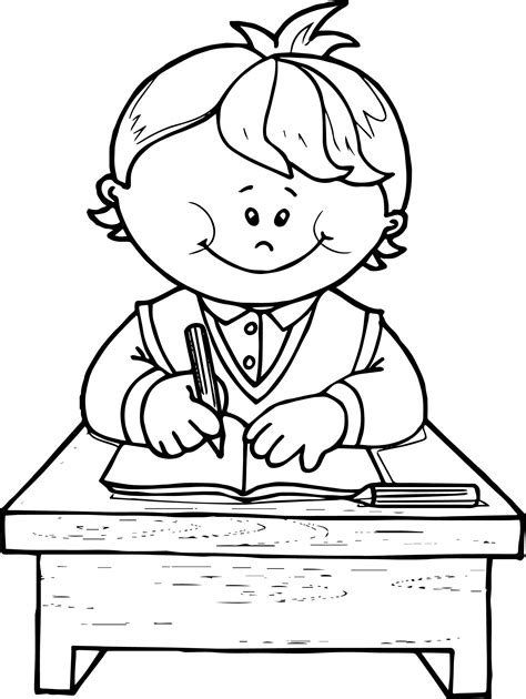 children writing coloring pages coloring pages  kids