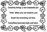 Coloring Pages Quotes Creativity Sri Ravi Shankar Printable A4 Size Click sketch template