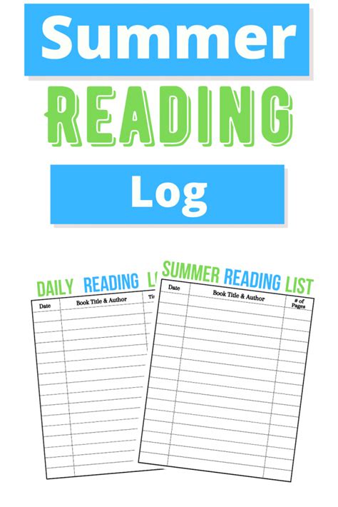 summer reading log  printable building  story