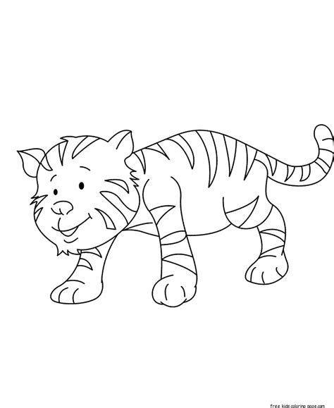 print  cute baby tiger coloring pages  kidsfree printable