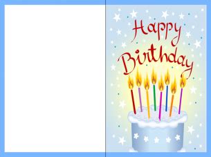 printable happy birthday card  printable