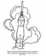 Space Apollo Coloring Pages Launch Printables Usa Race History Printable Landing Neil Armstrong Moon Go sketch template