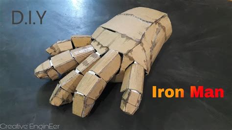 iron man hand full tutorial cardboard hand model