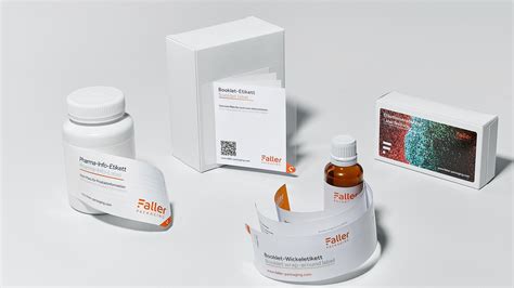 labels  component  pharmaceutical packaging faller packaging