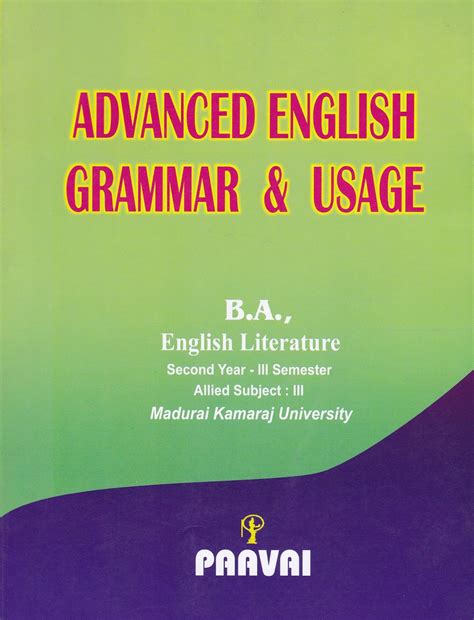 paavai pathippagam advanced english grammar usage