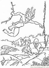 Tarzan Coloring Pages Disney Printable Coloriage Color Jane Book Colorier Cartoon Colouring Kids Movie Dessin Sheets Cartoons Imprimer Info Tableau sketch template