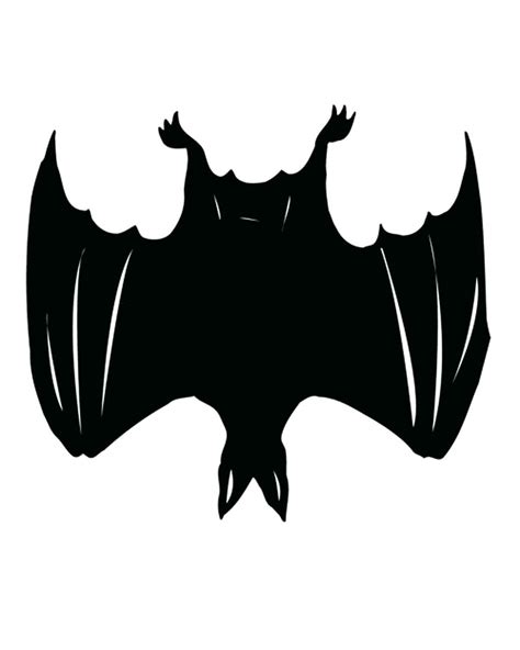 printable bat silhouette  getdrawings