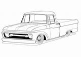 Coloring Pages Truck Chevy Car Dodge Impala Drawing Chevrolet Printable Old Pickup Outline Rig Print Big Charger Trucks Drawings Template sketch template