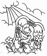 Coloring Pages Angel sketch template