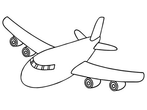 simple aeroplane coloring page  printable coloring pages  kids