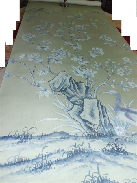 De Gournay Wallpaper Del 1976 Earlham Chinoiserie Sequence Of Panels