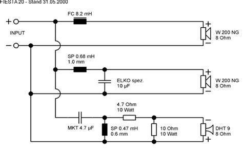 schaltplan frequenzweiche  wege wiring diagram