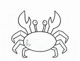 Mewarnai Kepiting Crab Colouring sketch template