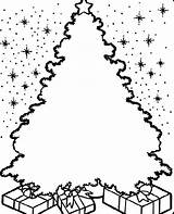 Christmas Coloring Background Pages Trees Stars Tree Colorluna sketch template