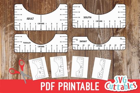 shirt alignment tool  printable  cut files design