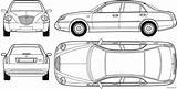 Lancia Thesis 2002 Blueprints Clipart Sedan Blueprintbox Blueprint Car Clipground Thema sketch template