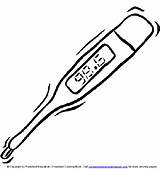 Thermometer Thermometre Ziekenhuis Clipart Krankenhaus Koortsthermometer Ausmalbilder Nurse Colouring Library Malvorlage Gros Hopital Stemmen Stimmen sketch template