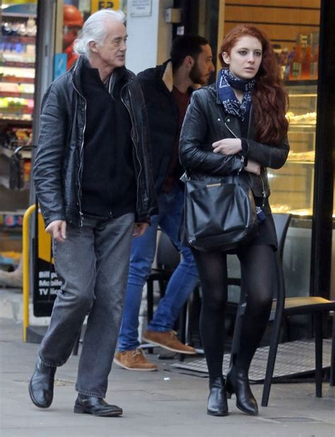 Led Zeppelin Rocker Jimmy Page 71 Spotted With Girlfriend 25 On