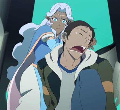 princess allura grabs and pinches lance s ear and demands