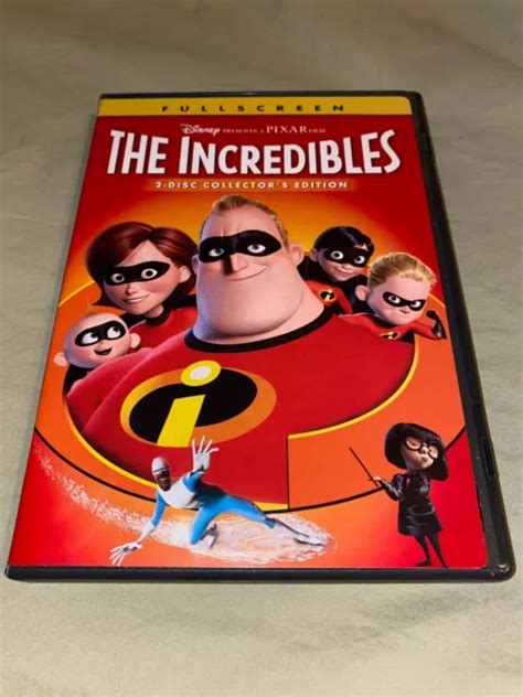 incredibles dvd  disc set fullscreen collectors edition disney