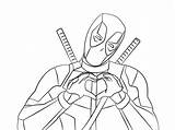 Deadpool Coloring Print Sheets Pages Printable sketch template