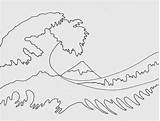 Wave Hokusai Outline Drawing Project Great Waves Water Vague La Grande Drawings Kathy Ocean Coloriage Dessin Kanagawa Designs Off Japanese sketch template
