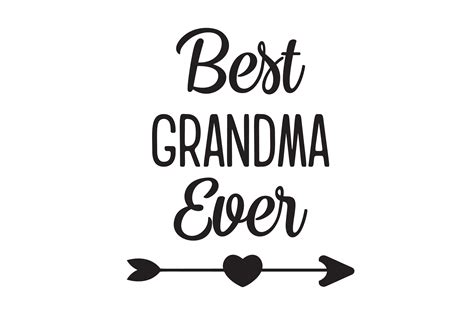 best grandma ever heart arrow graphic gráfico por am digital designs